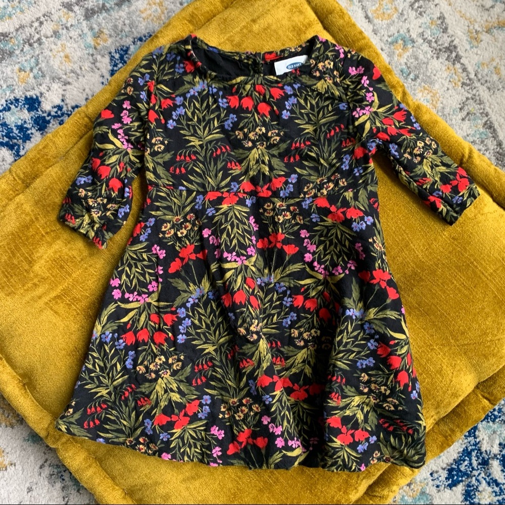 Old Navy Toddler Girl 3/4 Sleeve Berries Dress